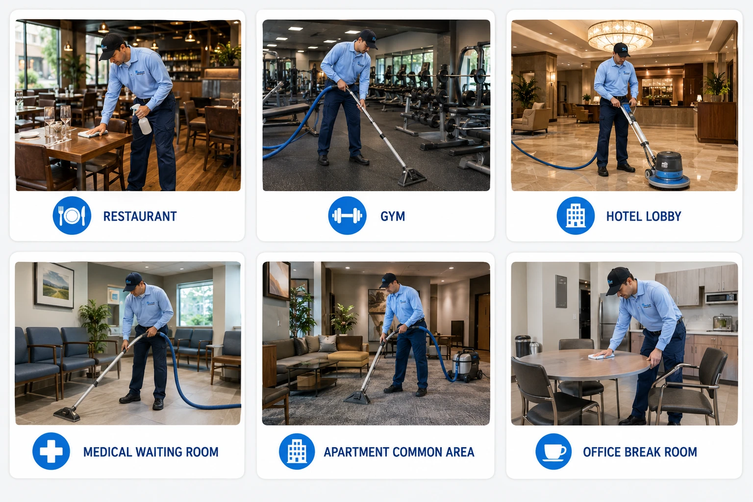 Fresh smelling commercial space after odor control treatment