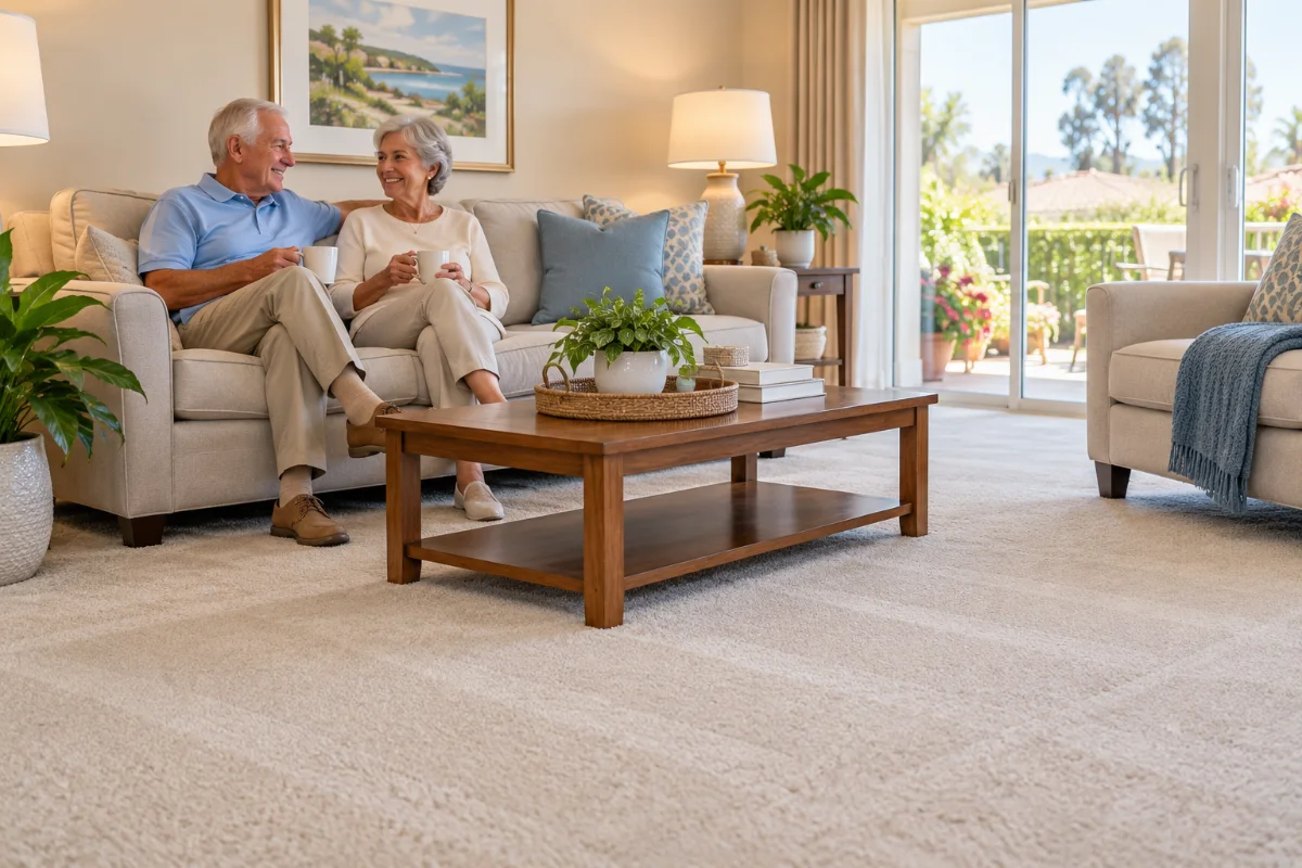 Clean carpet in a Laguna Woods home