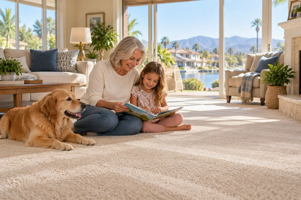 Clean carpet in a Lake Forest home