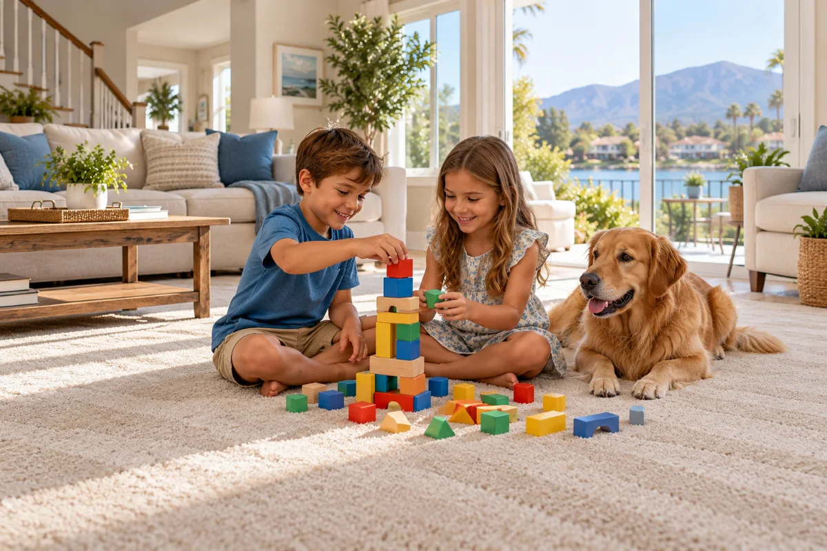 Clean carpet in a Mission Viejo home